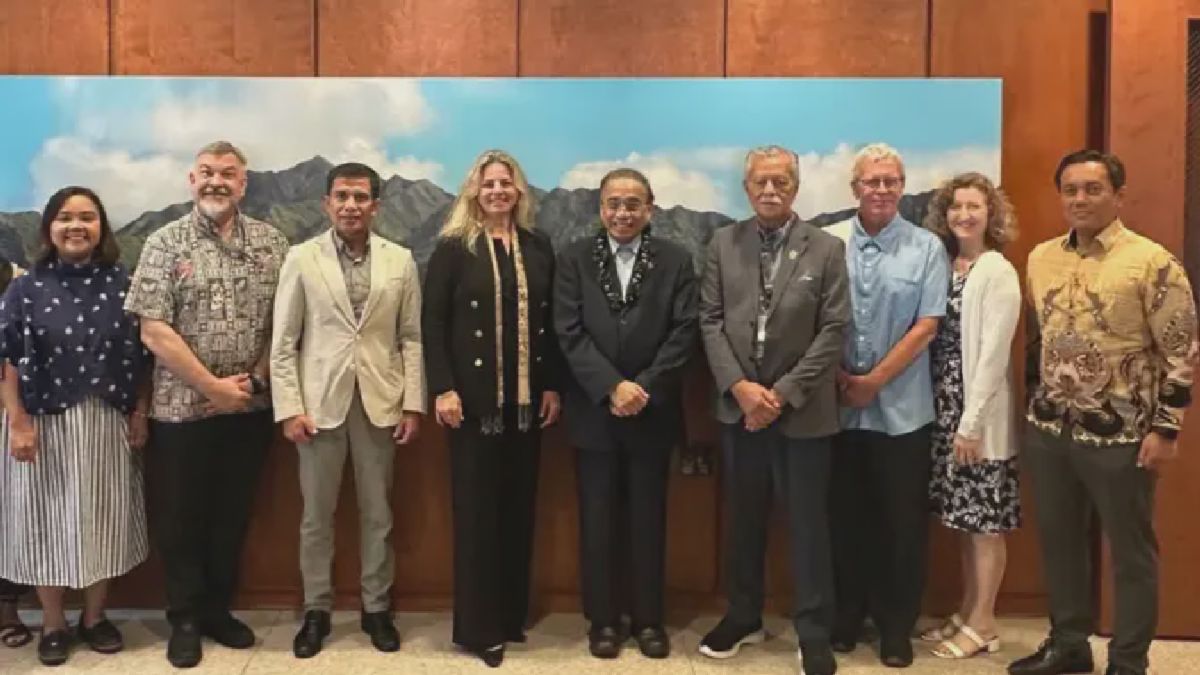 Dubes RI Indroyono Temui President East-West Center di Honolulu