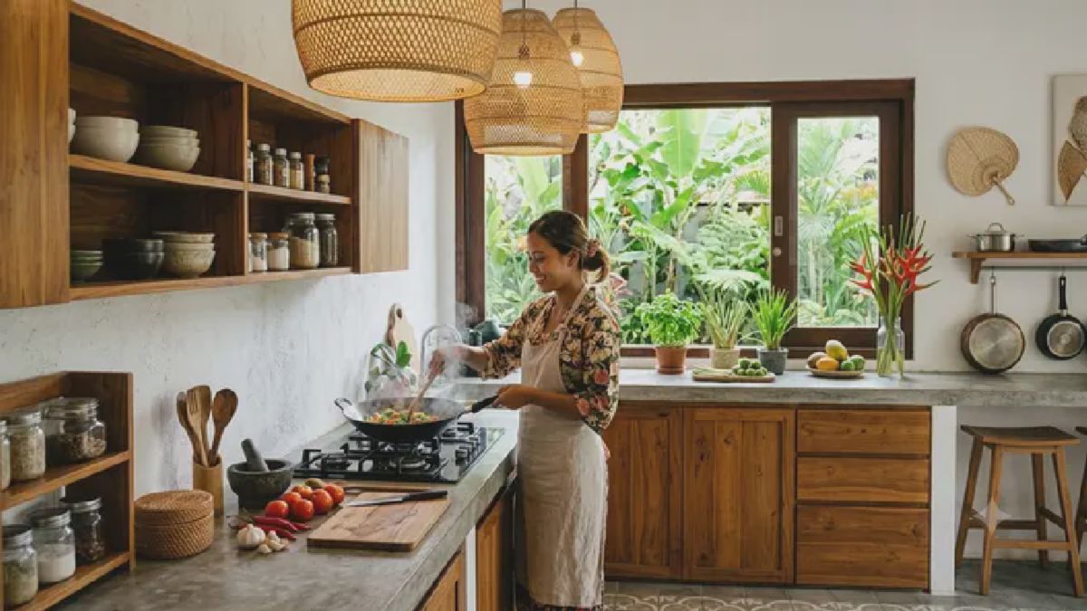 Desainer Interior Bagikan Rahasia Dapur Tropical Minimalist Layaknya Resort
