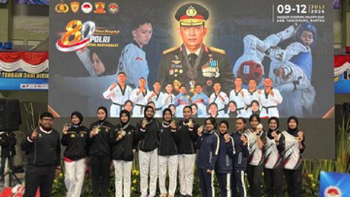 Polda Riau Borong Lima Emas di Kejurnas Taekwondo Kapolri Cup 2026
