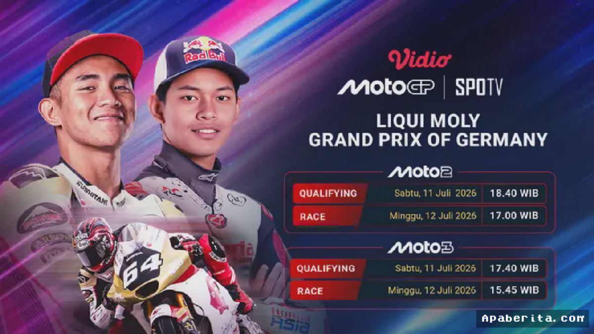Jakarta – Vidio Siarkan Langsung Moto3 dan Moto2 GP Jerman 2026